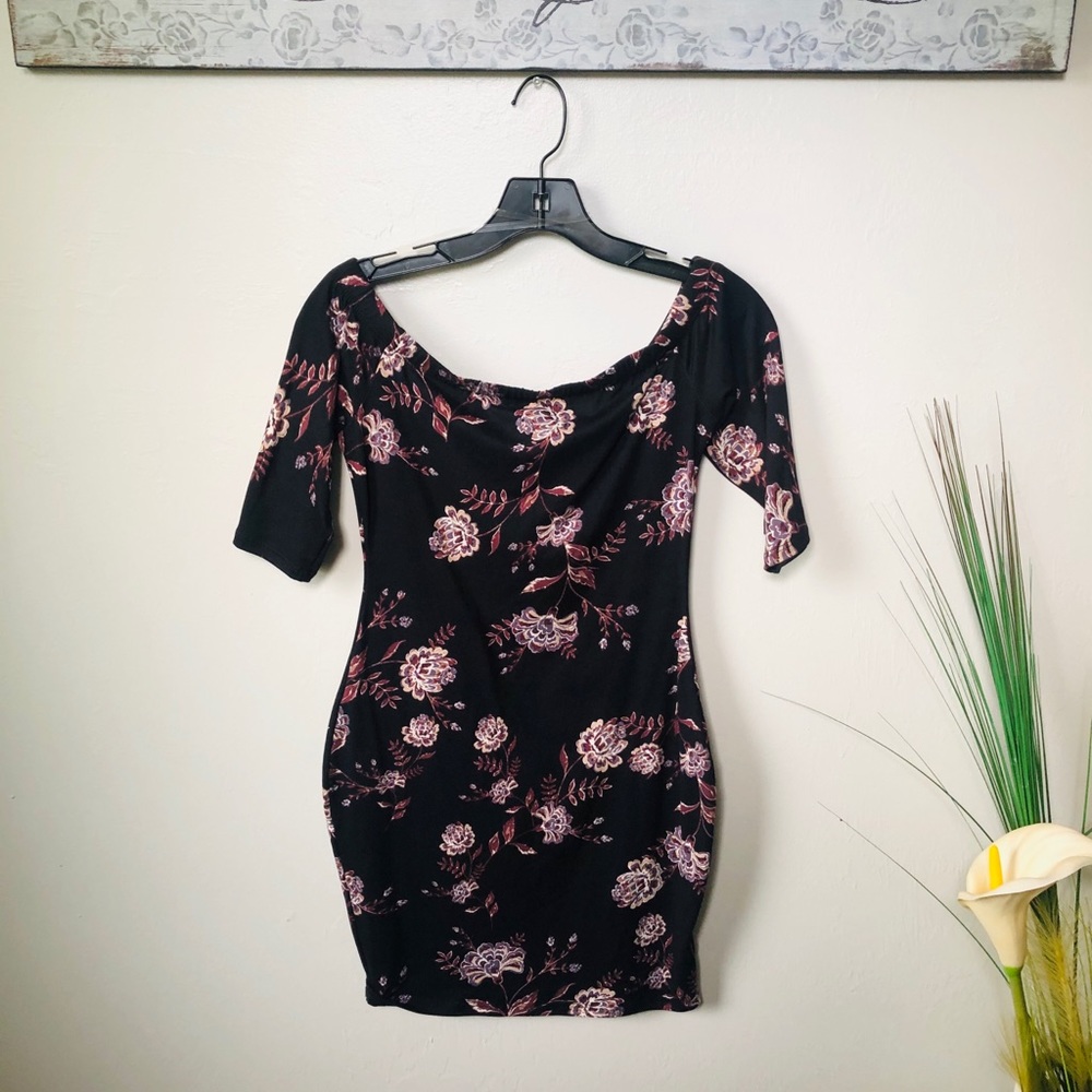 Brand New Black/ Floral Dress.